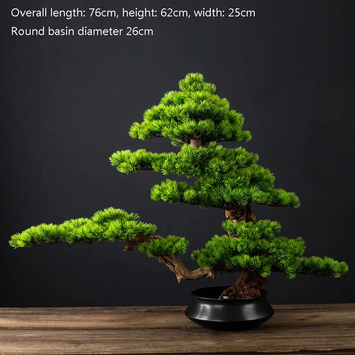 Welcome Pine Bonsai Decoration,Living Room,Desktop,Fake Tree,Artificial Plants,Potted Ornament,Home Decor Customized
