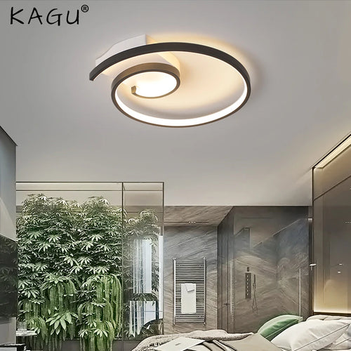 Modern minimalist nordic art LED ceiling light creative and cosy - vue 2 sur 16