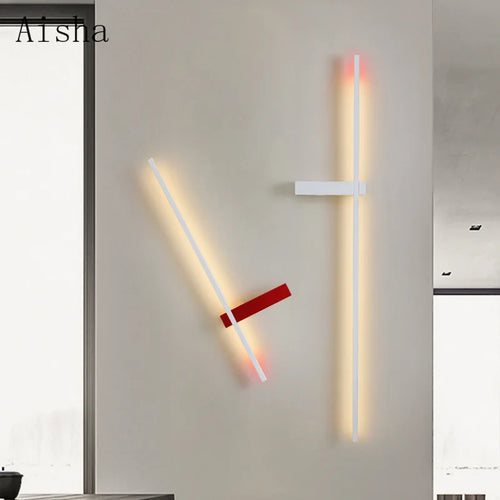 Minimalist nordic creative iron decorative wall light - vue 2 sur 15