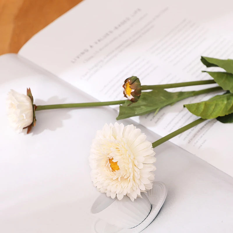 fleurs de calendula artificielles pour décoration de mariage et fête - vue 8 sur 12