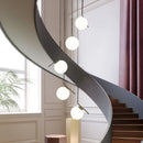 lustre moderne nordique en verre pour décoration intérieure