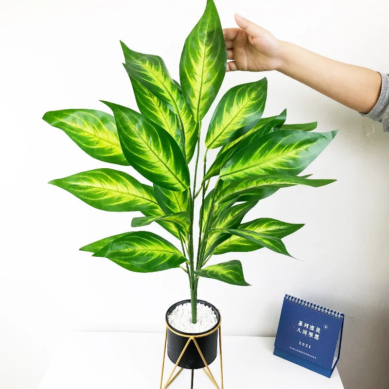 grande plante tropicale artificielle avec feuilles pour décoration intérieure - vue 4 sur 13