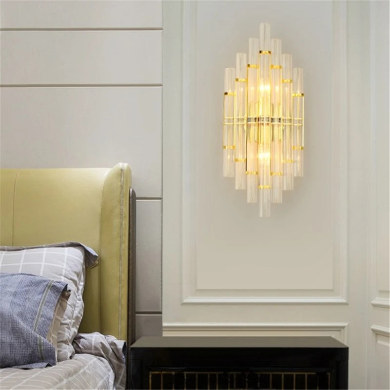 applique murale moderne led en cristal design élégant pour intérieur - vue 4 sur 23