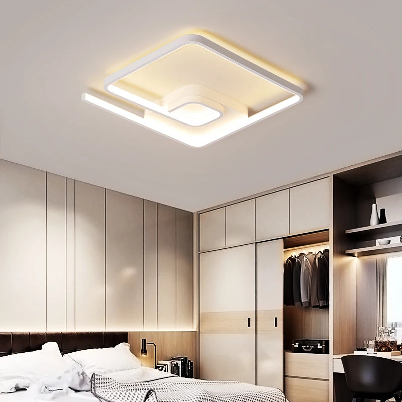 Modern minimalist nordic art LED ceiling light creative and cosy - vue 6 sur 16
