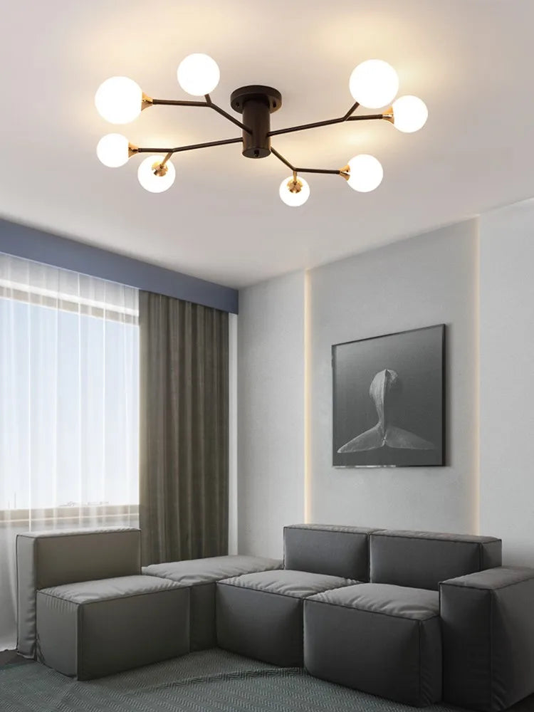 plafonniers modernes simples décoration nordique luminaire créatif - vue 6 sur 17
