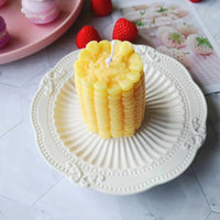 Short / Tall Corn Scented Candle Natural Flameless Soy Wax Essential Oil Fragrance Candles for Aromatherapy, Stress Relief