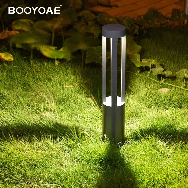 Lampe à gazon extérieure moderne en aluminium porche jardin étanche IP54 extérieur pelouse lumière cour pelouse paysage lumières pelouse lampe - vue 4 sur 9
