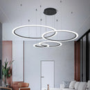 Contemporary minimalist chandelier for modern indoor lighting