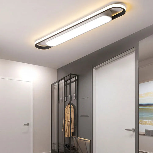 Plafonnier rectangulaire simple plafond moderne à LED - vue 2 sur 9