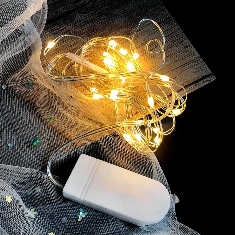 guirlande lumineuse led en fil de cuivre pour décoration intérieure - vue 3 sur 18
