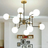 lustre nordique créatif boule de verre magique haricot moderne