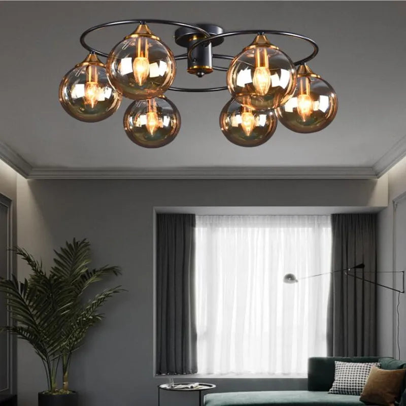Creative glass pendant light for minimalist interior decor - vue 6 sur 15