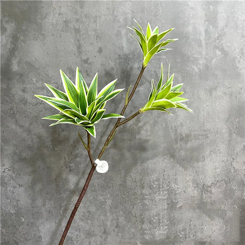Large artificial lily branches with realistic foliage for decoration - vue 9 sur 8