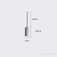 lampes suspendues en ciment led décor industriel pour établissements