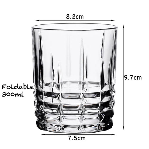 Verres whisky old fashioned relief élégants pour cocktails