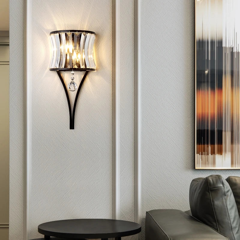 applique murale moderne en cristal pour un éclairage élégant - vue 4 sur 7