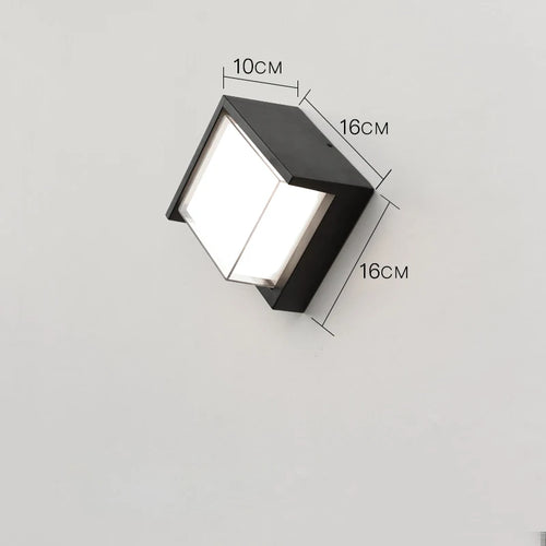 Éclairage mural extérieur moderne étanche IP54 porche balcon terrasse lampe applique jardin en aluminium décor à la maison applique murale lampe - vue 11 sur 10