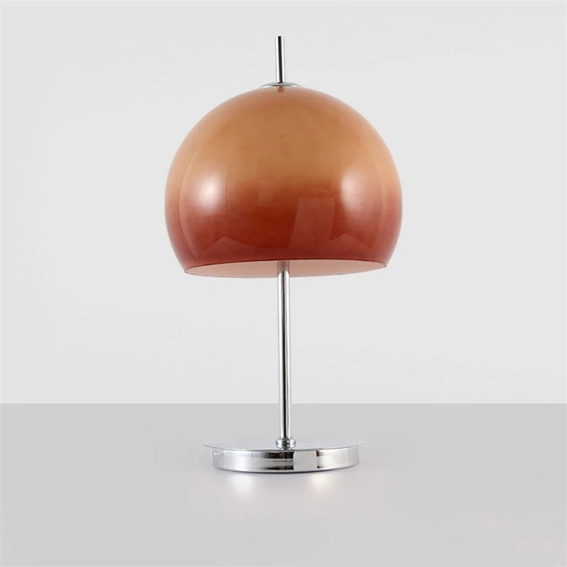 lampadaire nordique rétro contemporain avec abat-jour champignon - vue 7 sur 10