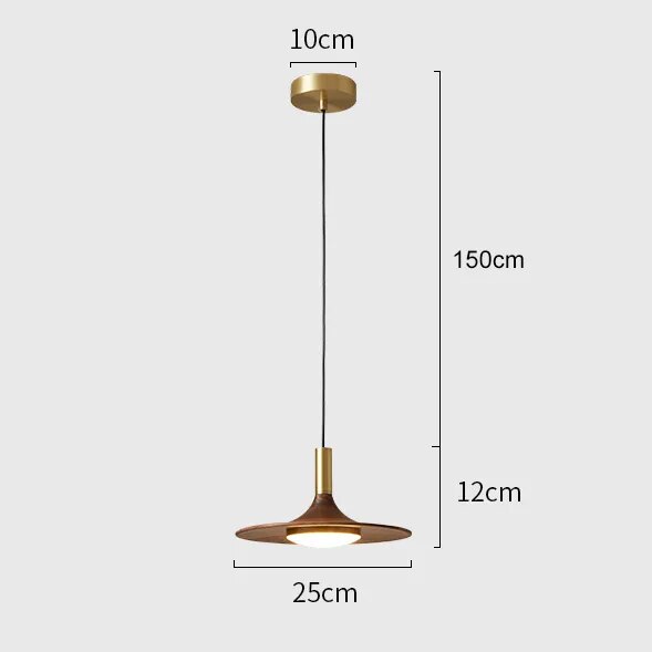 Suspension en noyer noir