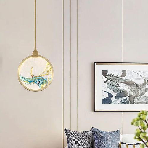 suspension en verre style chinois pour décoration moderne intérieure - vue 3 sur 9