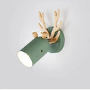 applique murale en bois de cerf design nordique pour intérieur enfant