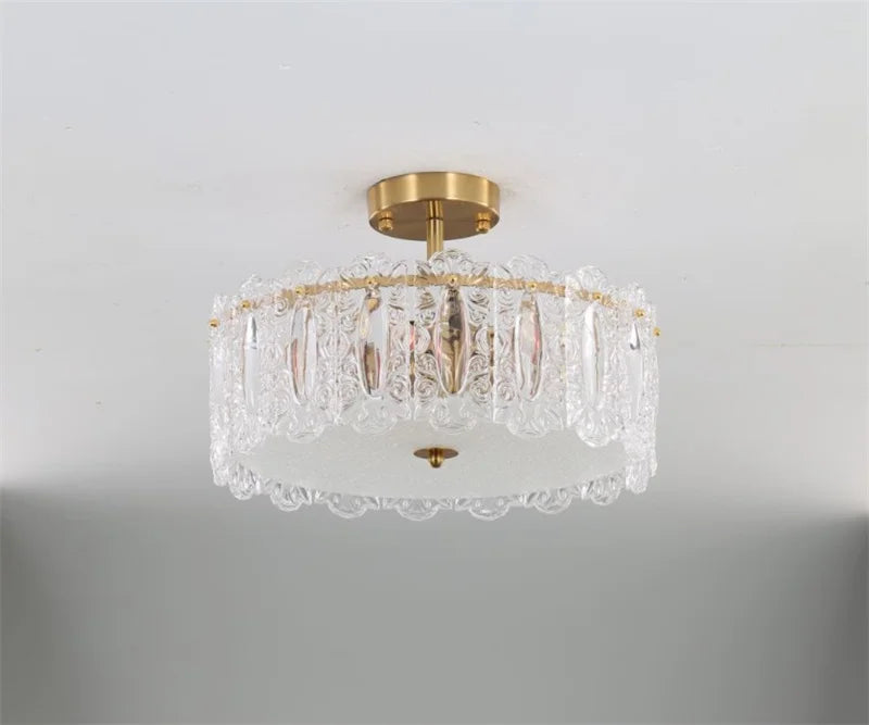 lustre rond en verre artistique pour intérieur moderne - vue 6 sur 15