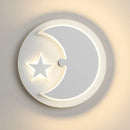 Modern nordic minimalist post-solar eclipse wall light