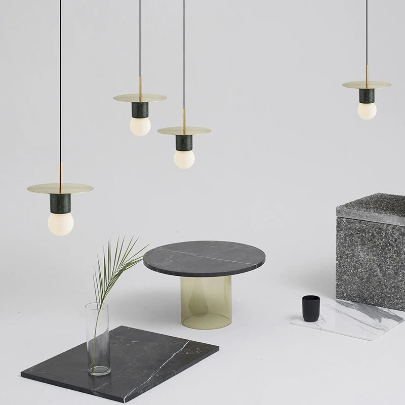 suspension en marbre design nordique pour intérieur élégant