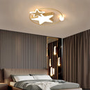 plafonnier led étoile dorée éclairage créatif nordique pour intérieur
