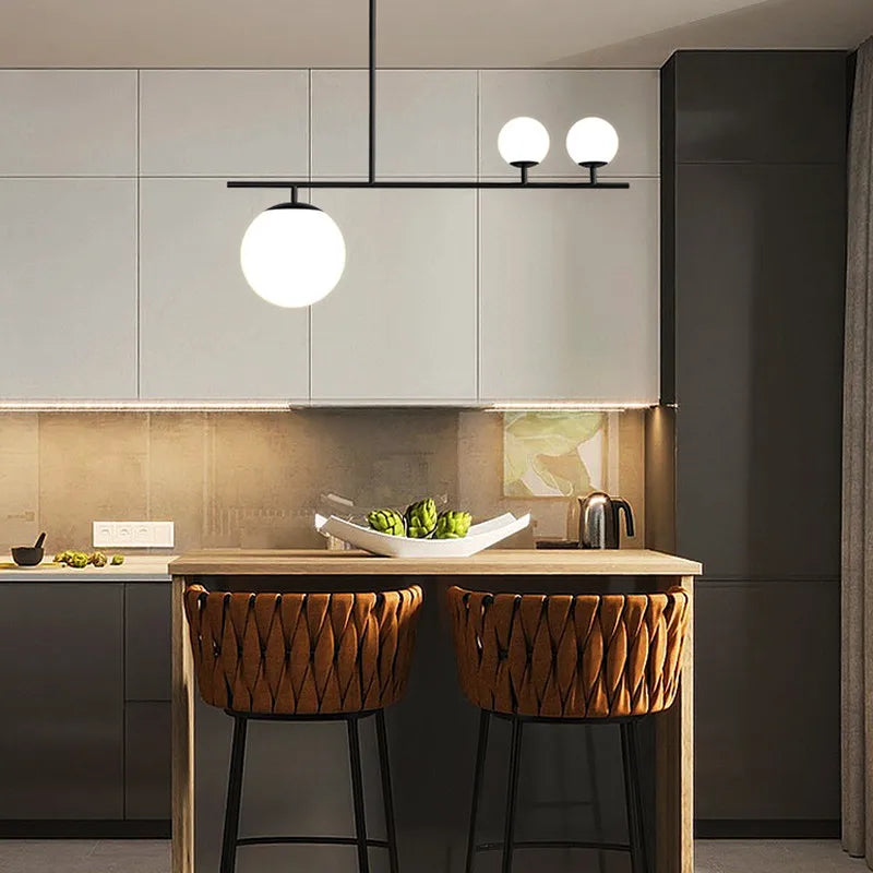 lustre moderne design en verre pour décoration intérieure - vue 5 sur 10