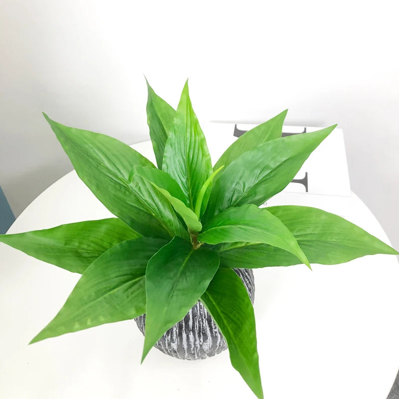 5 fourches de plantes tropicales artificielles pour décoration intérieure - vue 9 sur 9