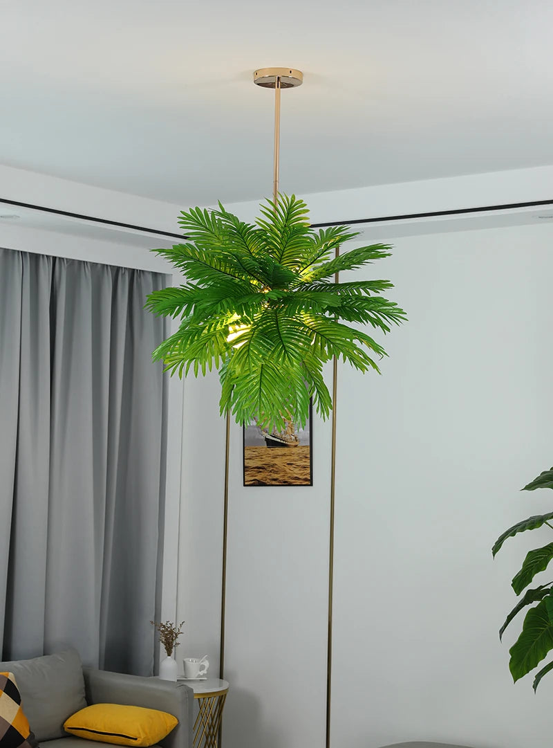 lustre moderne à feuilles d'arbre design pour intérieur - vue 5 sur 6