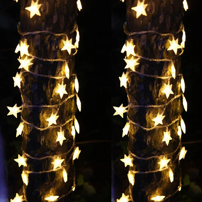 guirlande lumineuse étoile led pour Noël et fêtes - vue 5 sur 9