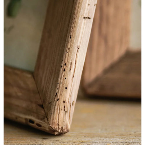 Rustic Retro Style Photo Frame For Tabletop Home Decoration, Handmade with Natural Brown Pine Wooden Picture Frame - vue 7 sur 9