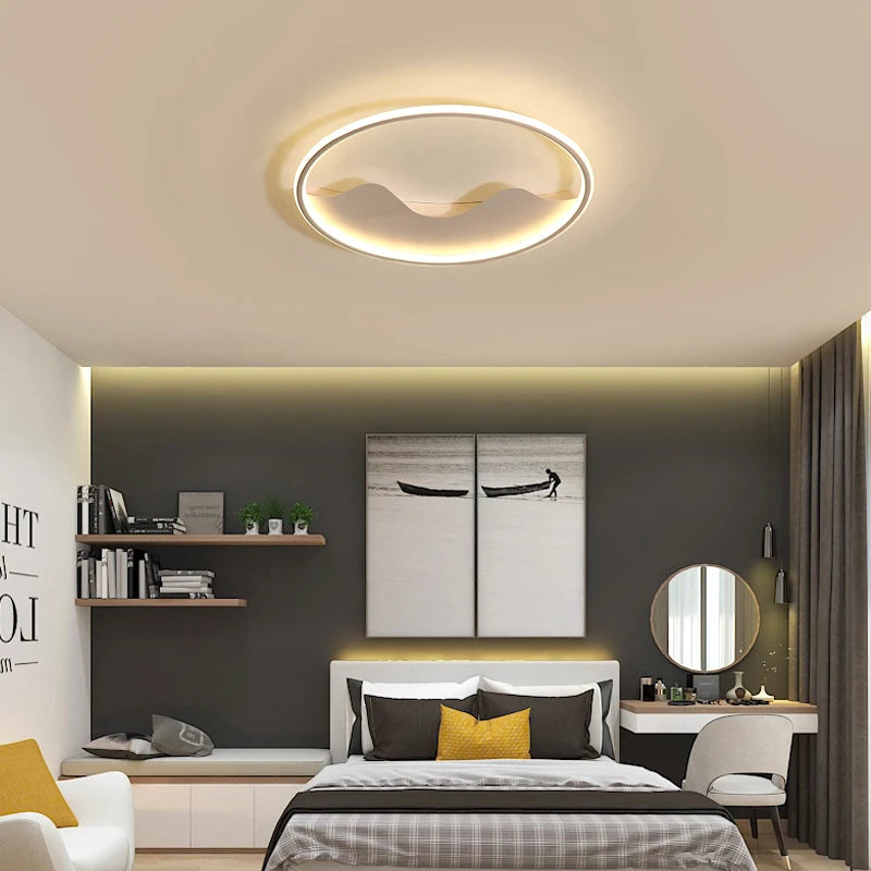 plafonnier en aluminium rond pour luminaires décoratifs d'intérieur - vue 6 sur 12
