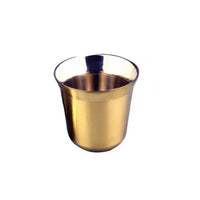Lot 4 tasses expresso inox double paroi 80ml
