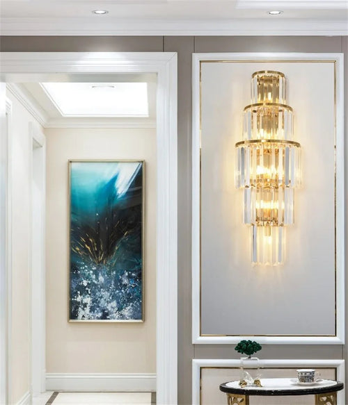 Modern minimalist crystal wall light for interior decoration - vue 6 sur 9