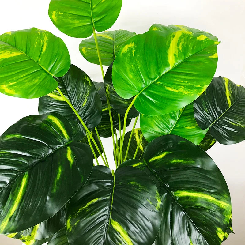 plantes artificielles grandes feuilles monstera pour décoration intérieure - vue 8 sur 7