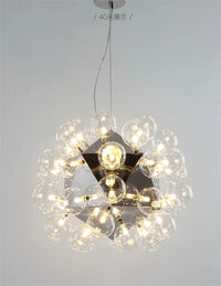suspension luminaire moderne bulles taraxacum nordique en verre