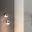 Modern glass pendant light for minimalist interior decor