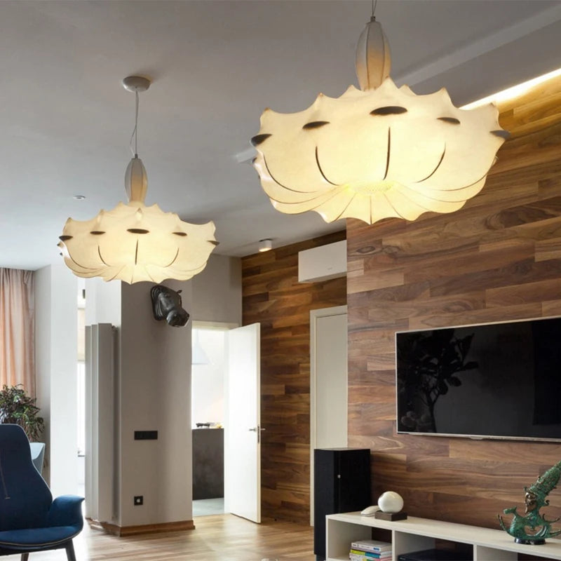 suspension nordiques en soie postmoderne pour décor maison loft - vue 4 sur 8