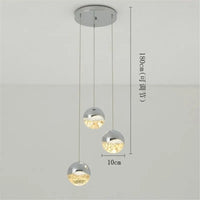Modern glass pendant light for minimalist interior decor