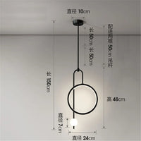 suspension en anneau led design nordique nouvelle collection 2021