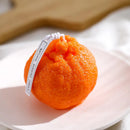 1Pc Soy Wax Candles Creative Orange Lemon Cheese Scented Candle, Home Table Dinner Decoration Aromatherapy Candle, Photo Props