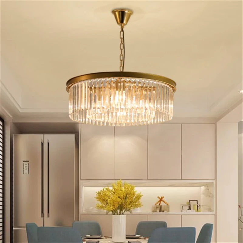 lustre en cristal de luxe pour décoration intérieure - vue 5 sur 8