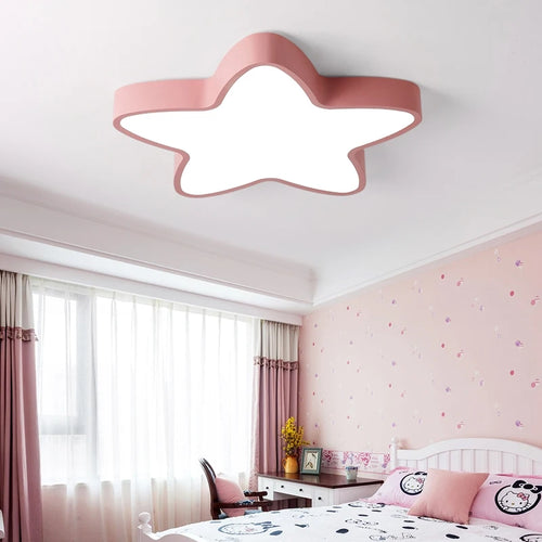 plafonnier led forme étoile moderne décoratif - vue 4 sur 11