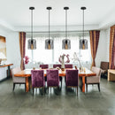 lustre suspendu moderne avec 1/3 têtes led vintage