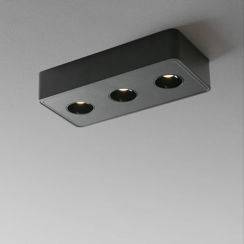 plafonnier spots Aisilan Ultra-mince LED monté en Surface Anti-éblouissement sans scintillement Spot pour hall intérieur salon 36W