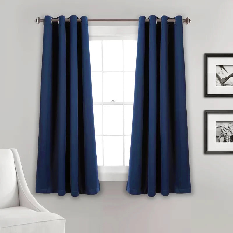 Rideau court occultant moderne pour cuisine chambre salon - vue 9 sur 12