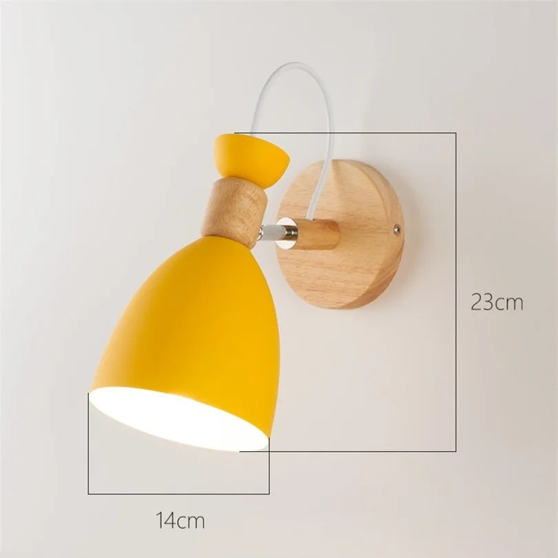 Modern minimalist nordic macaron LED wall light - vue 5 sur 11